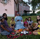 В Новомещеровском доме культуры прошла игровая программа для детей "В гостях у бабушки".