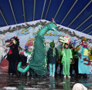  28 декабря на центральной площади села Большеустьикинское состоялось открытие районной новогодней ёлки.