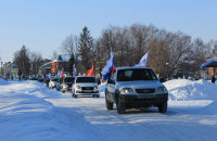 Сегодня в селе Большеустьикинское Мечетлинского района прошел автопробег в поддержку земляков – участников специальной военной операции на Украине. 